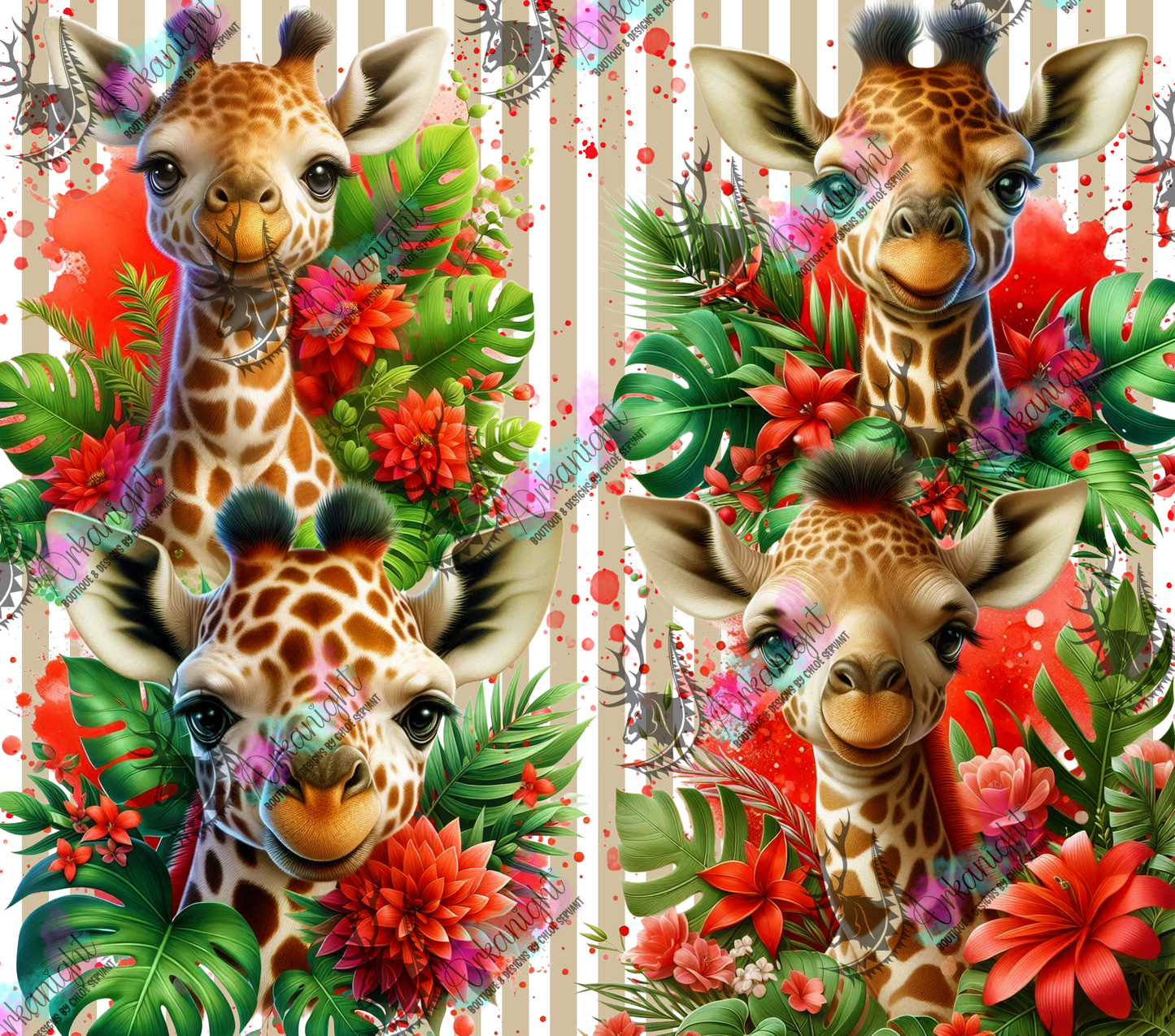 Numérique - Collection Monstera & Animals 2025 - Baby Giraffe