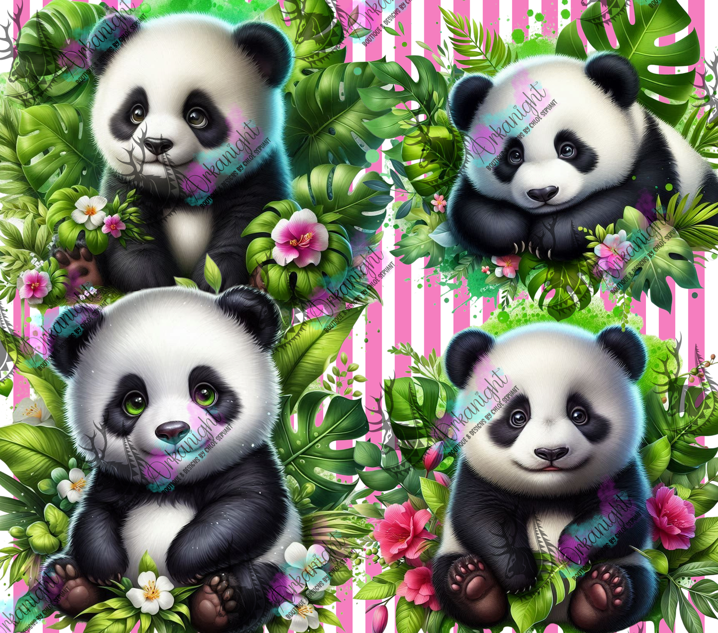 Numérique - Collection Monstera & Animals 2025 - Baby Panda