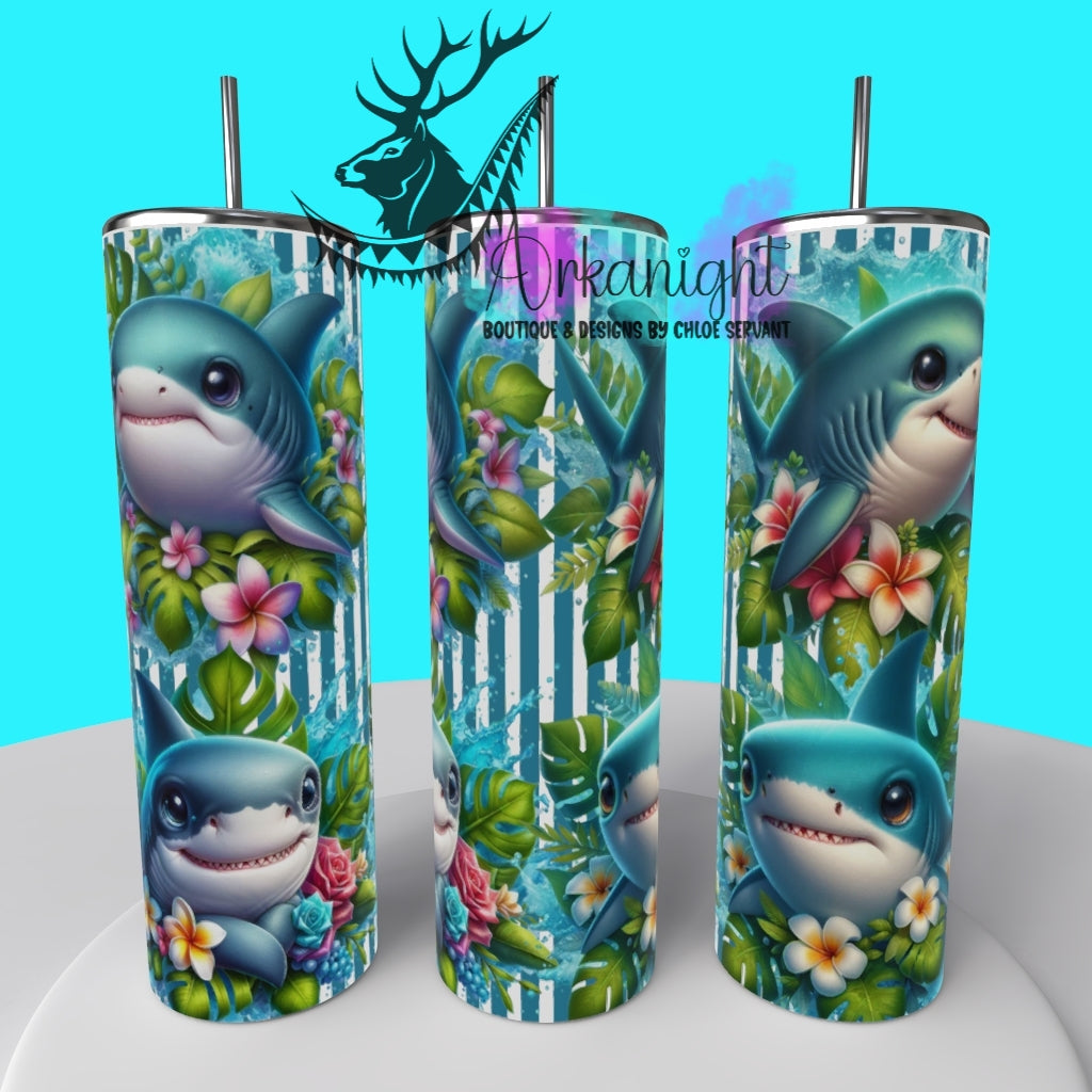 Gourde sur commande - Collection Monstera & Animals 2025 - Baby Shark