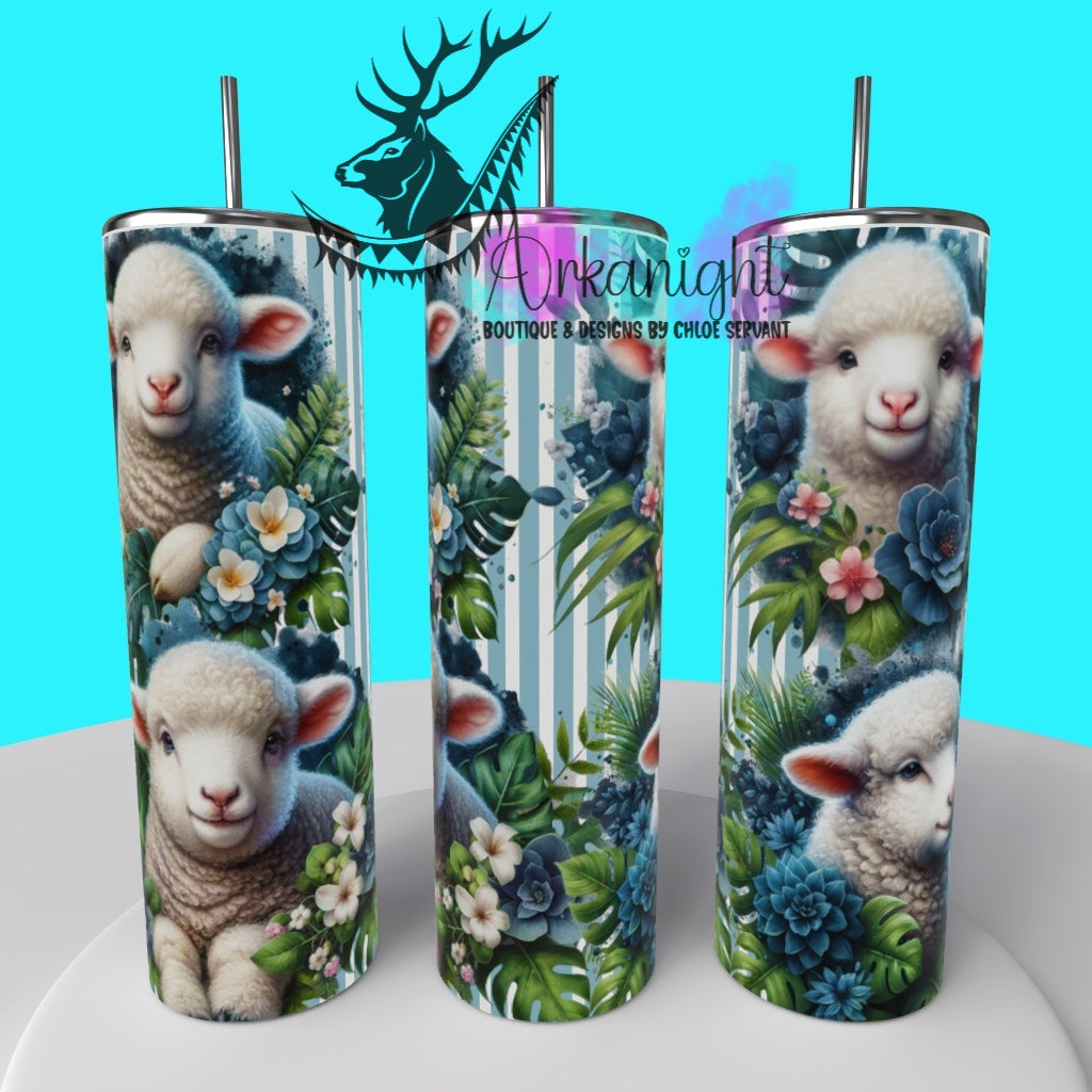 Gourde sur commande - Collection Monstera & Animals 2025 - Baby Sheep