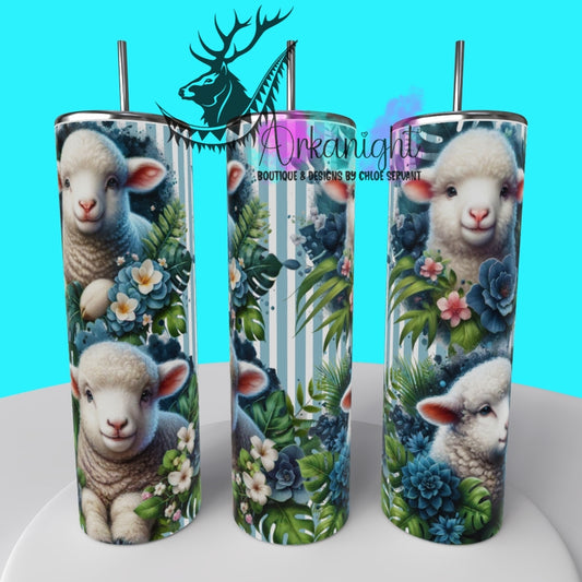 Gourde sur commande - Collection Monstera & Animals 2025 - Baby Sheep