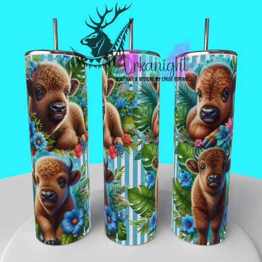 Gourde sur commande - Collection Monstera & Animals 2025 - Baby Bison