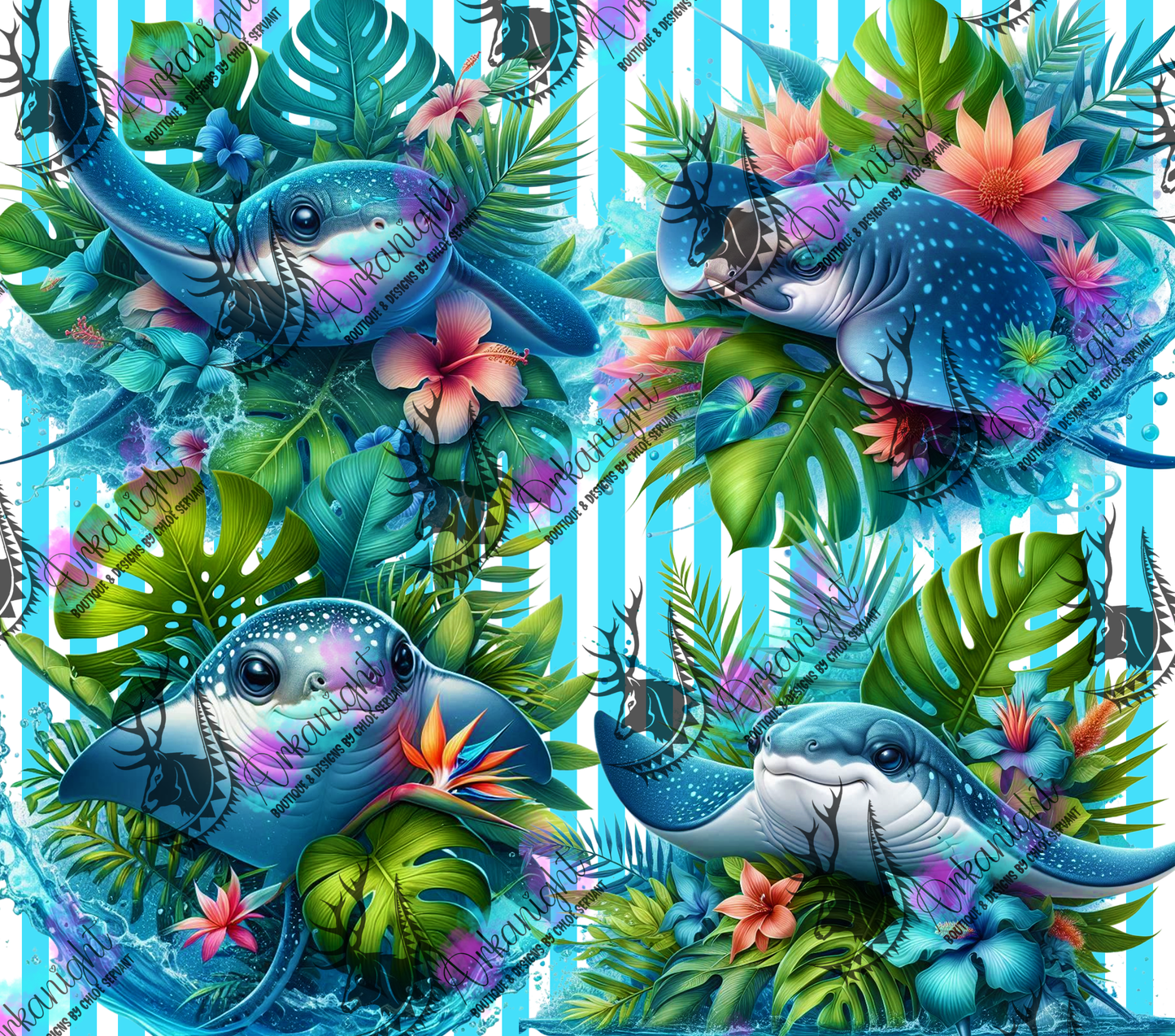 Numérique - Collection Monstera & Animals 2025 - Raie