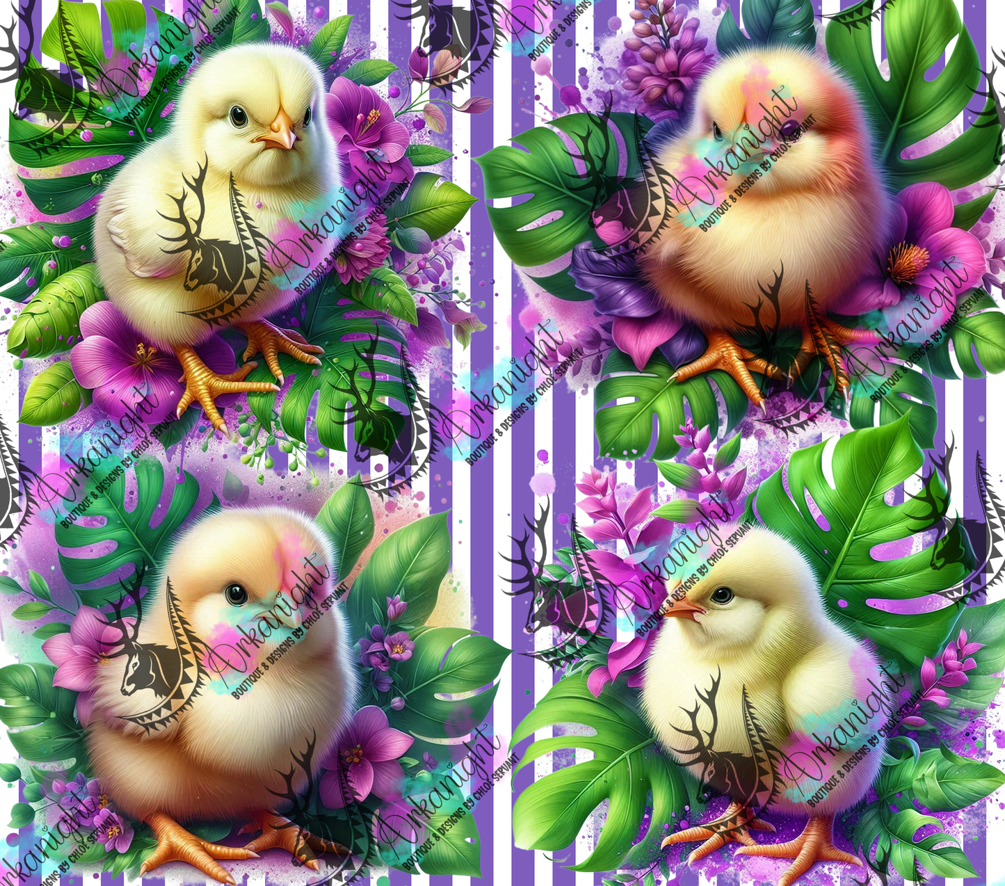 Numérique - Collection Monstera & Animals 2025 - Poussin