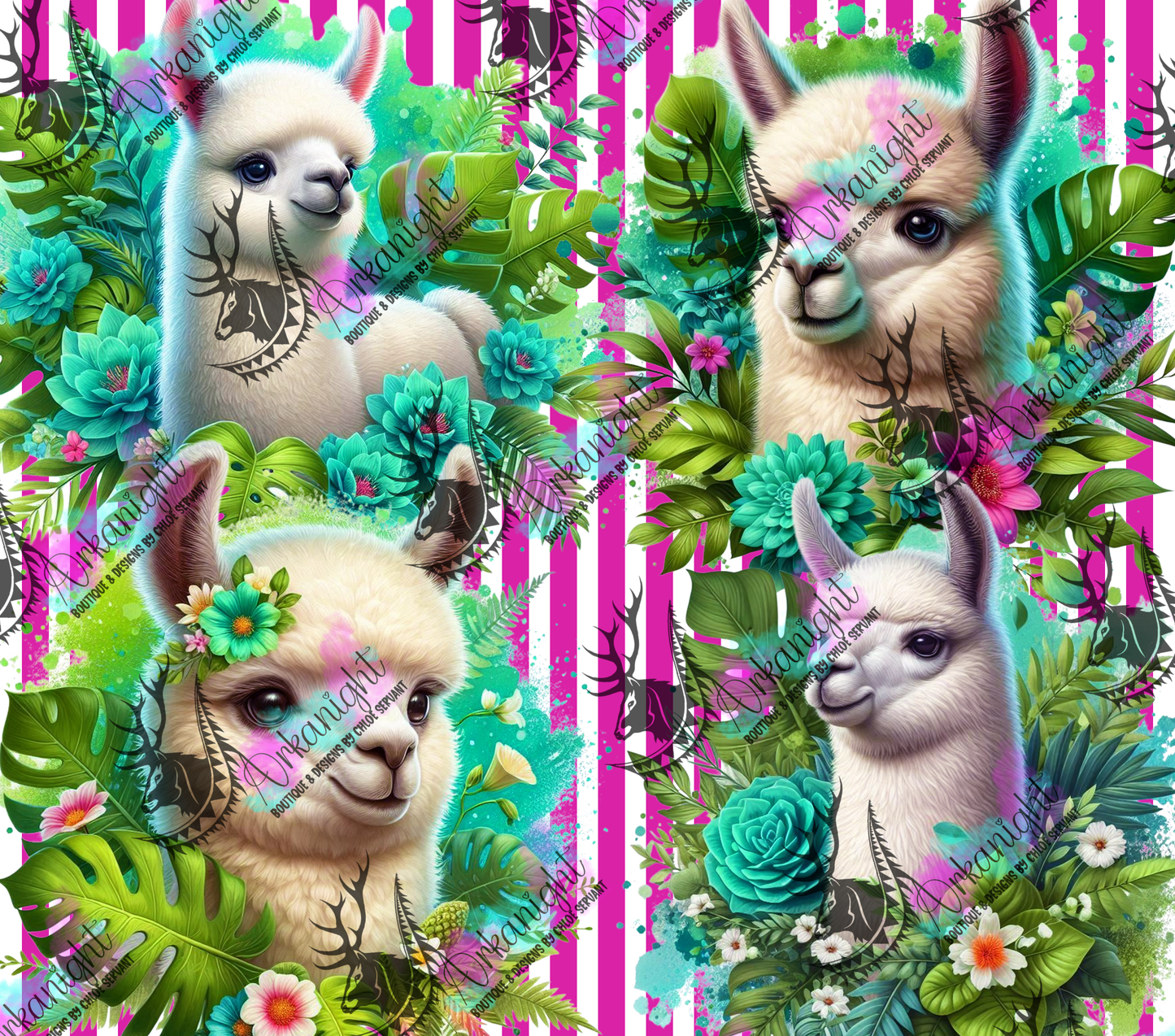 Numérique - Collection Monstera & Animals 2025 - Llama