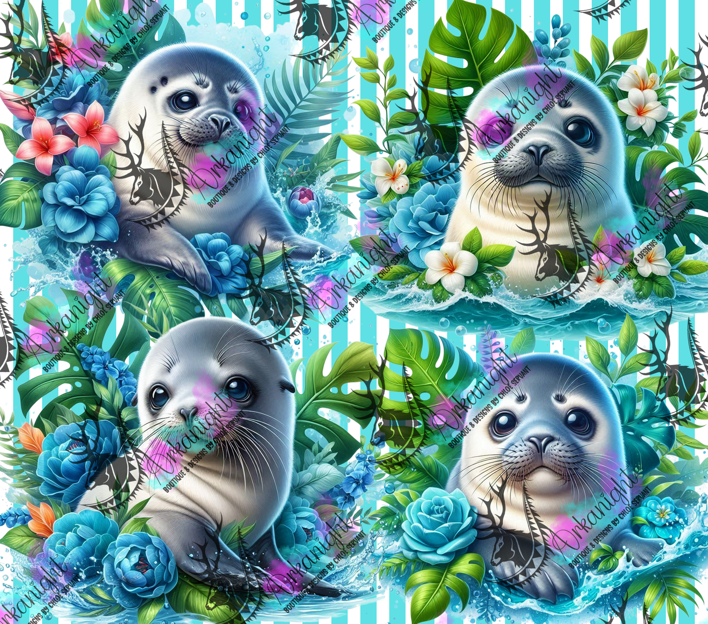 Numérique - Collection Monstera & Animals 2025 - Baby Seal