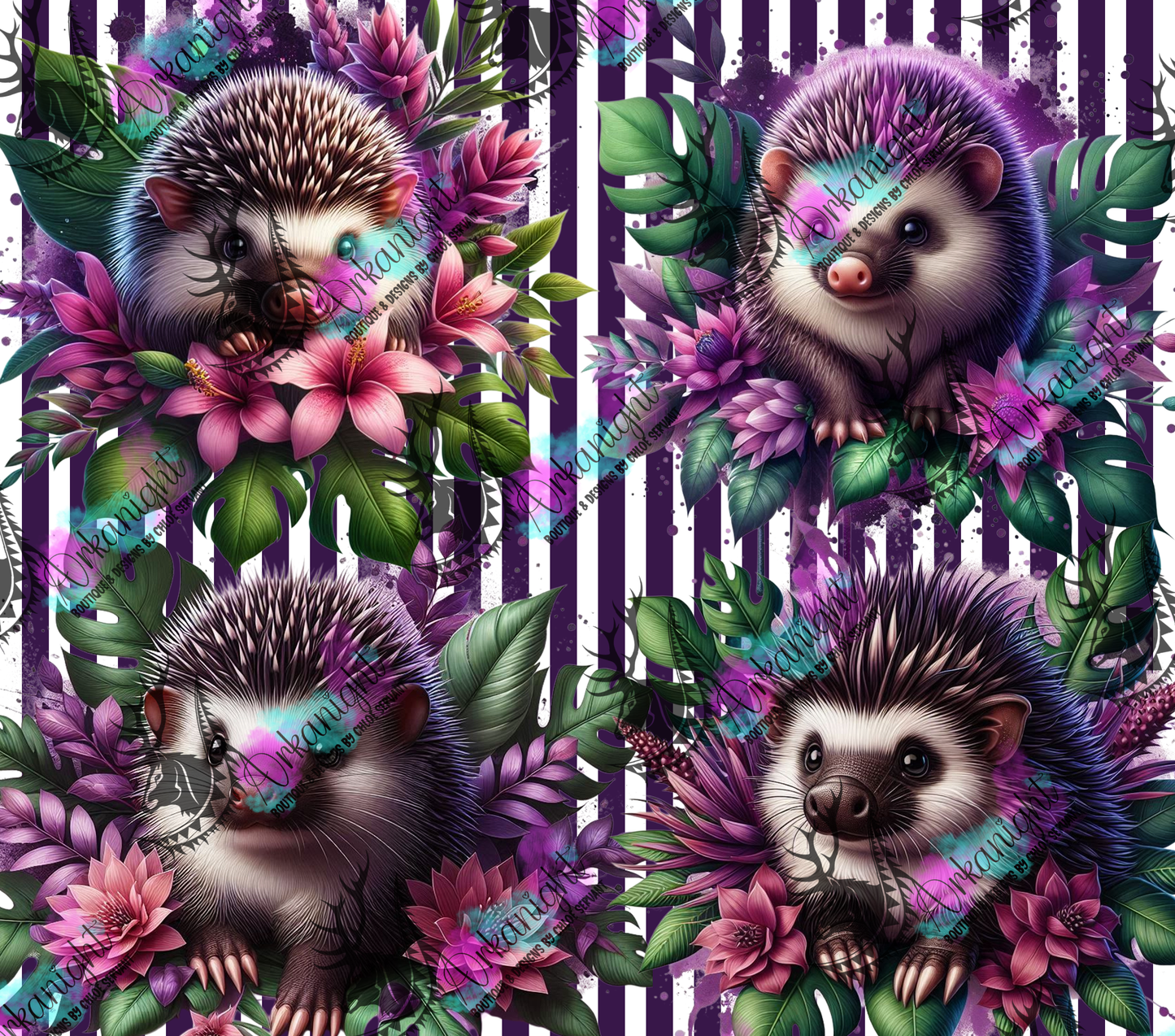 Numérique - Collection Monstera & Animals 2025 - Bébé Porc et pic