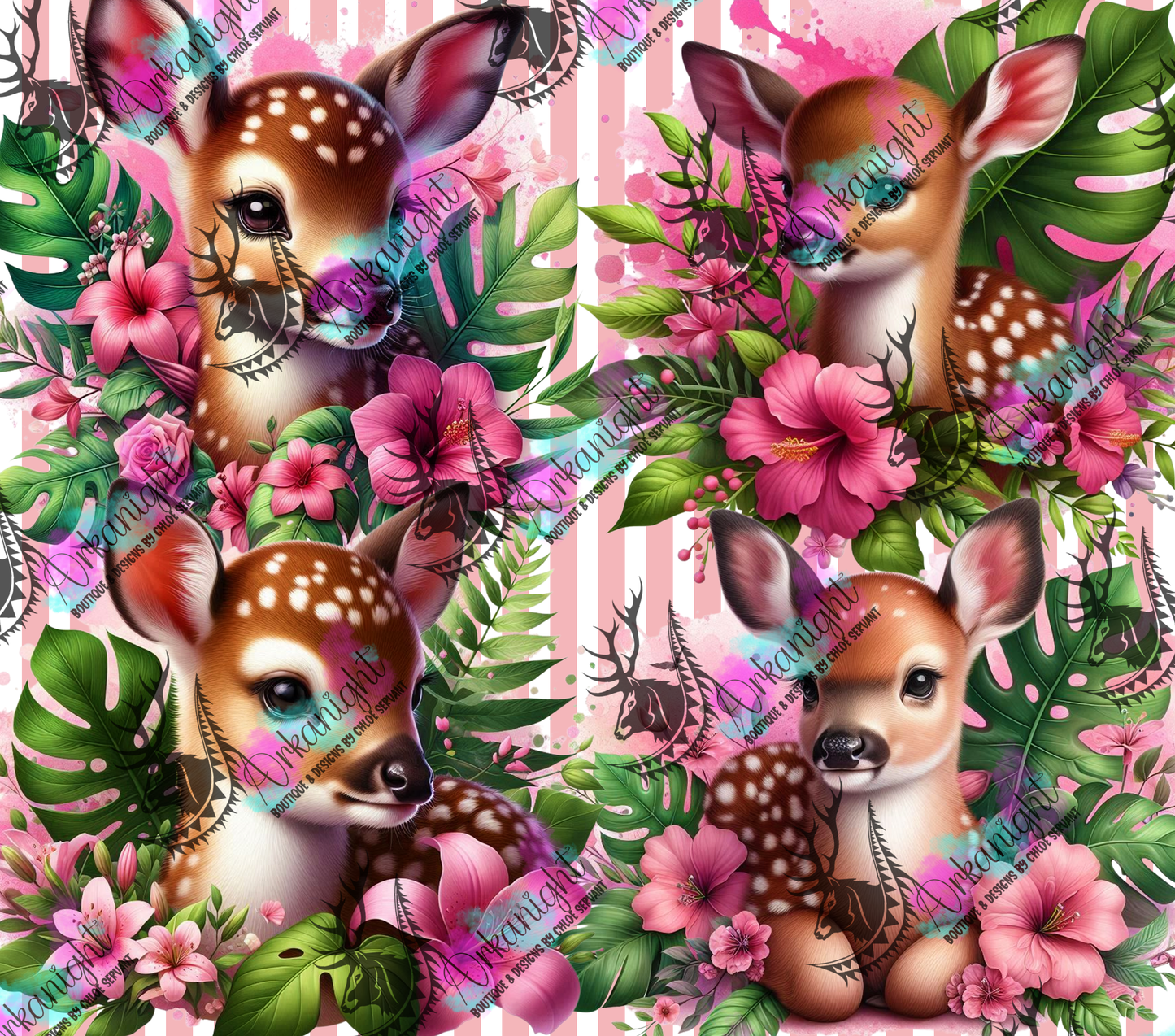 Numérique - Collection Monstera & Animals 2025 - Baby Deer