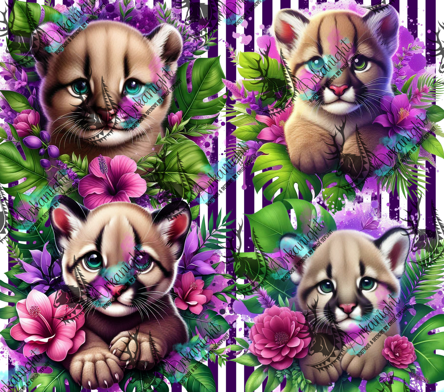 Numérique - Collection Monstera & Animals 2025 - Baby Puma