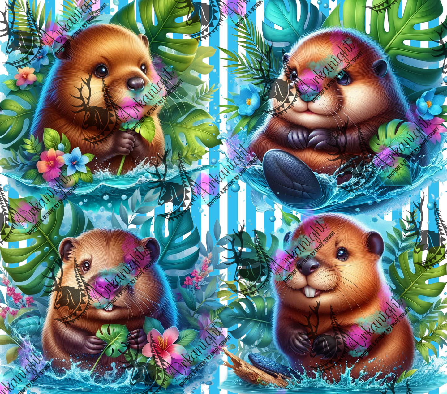 Numérique - Collection Monstera & Animals 2025 - Baby Beaver