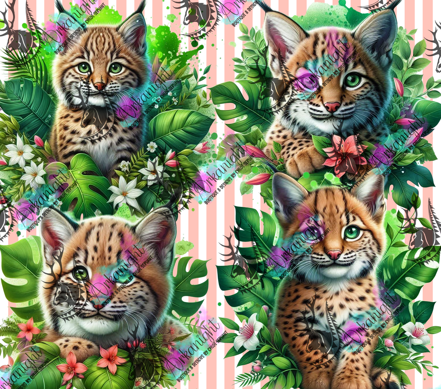 Numérique - Collection Monstera & Animals 2025 - Baby Lynx