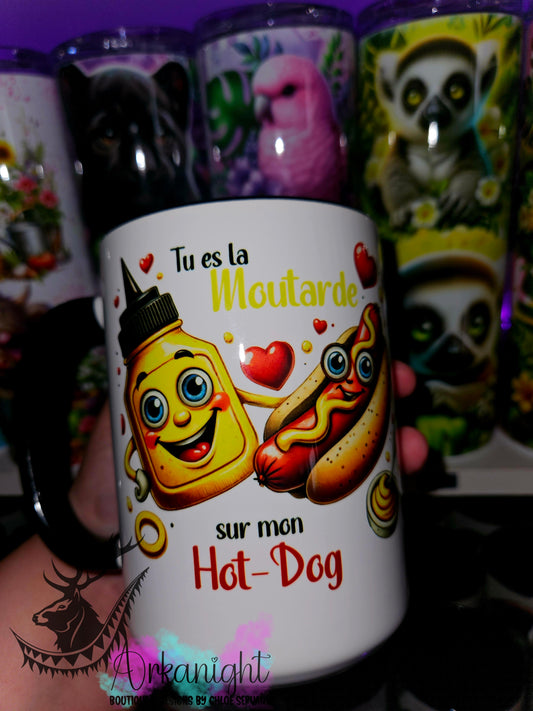 Tasse en céramique sur commande - Moutarde de mon hot dog