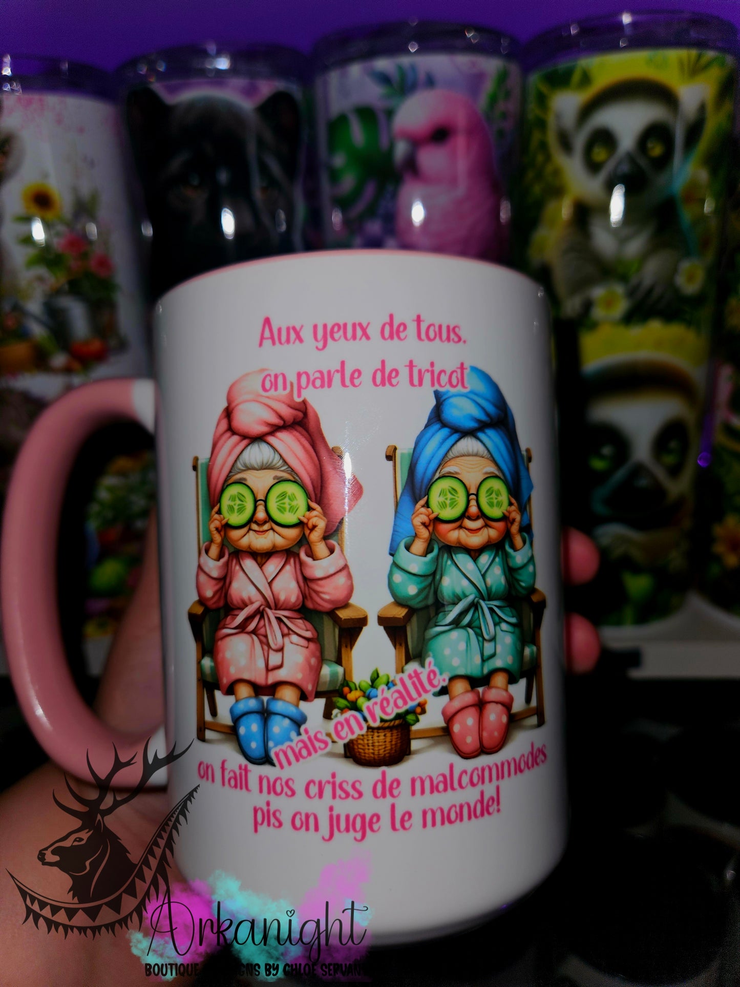 Tasse en céramique sur commande - On juge le monde