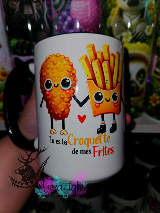 Tasse en céramique sur commande - La croquette de mes frites