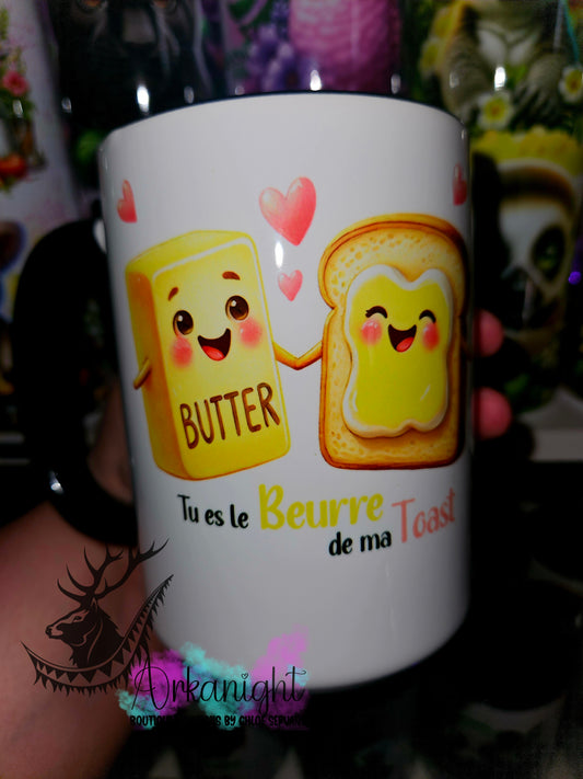 Tasse en céramique sur commande - Beurre de ma Toast
