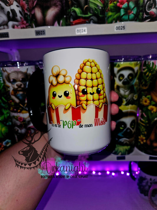 Tasse en céramique sur commande - "PoP" de mon Maïs