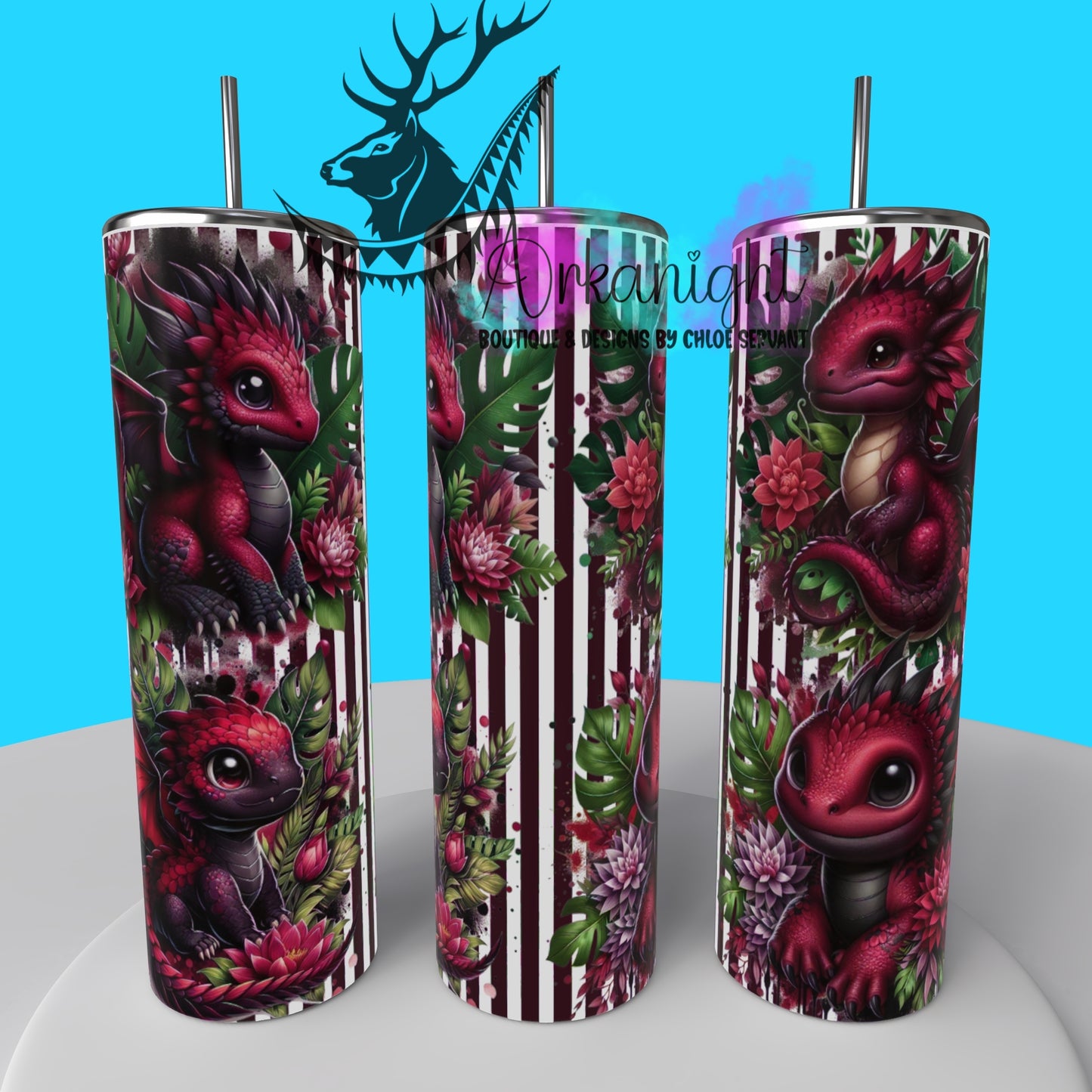 Gourde sur commande - Collection Monstera & Bébé Dragon 2025 - Bourgogne & Noir