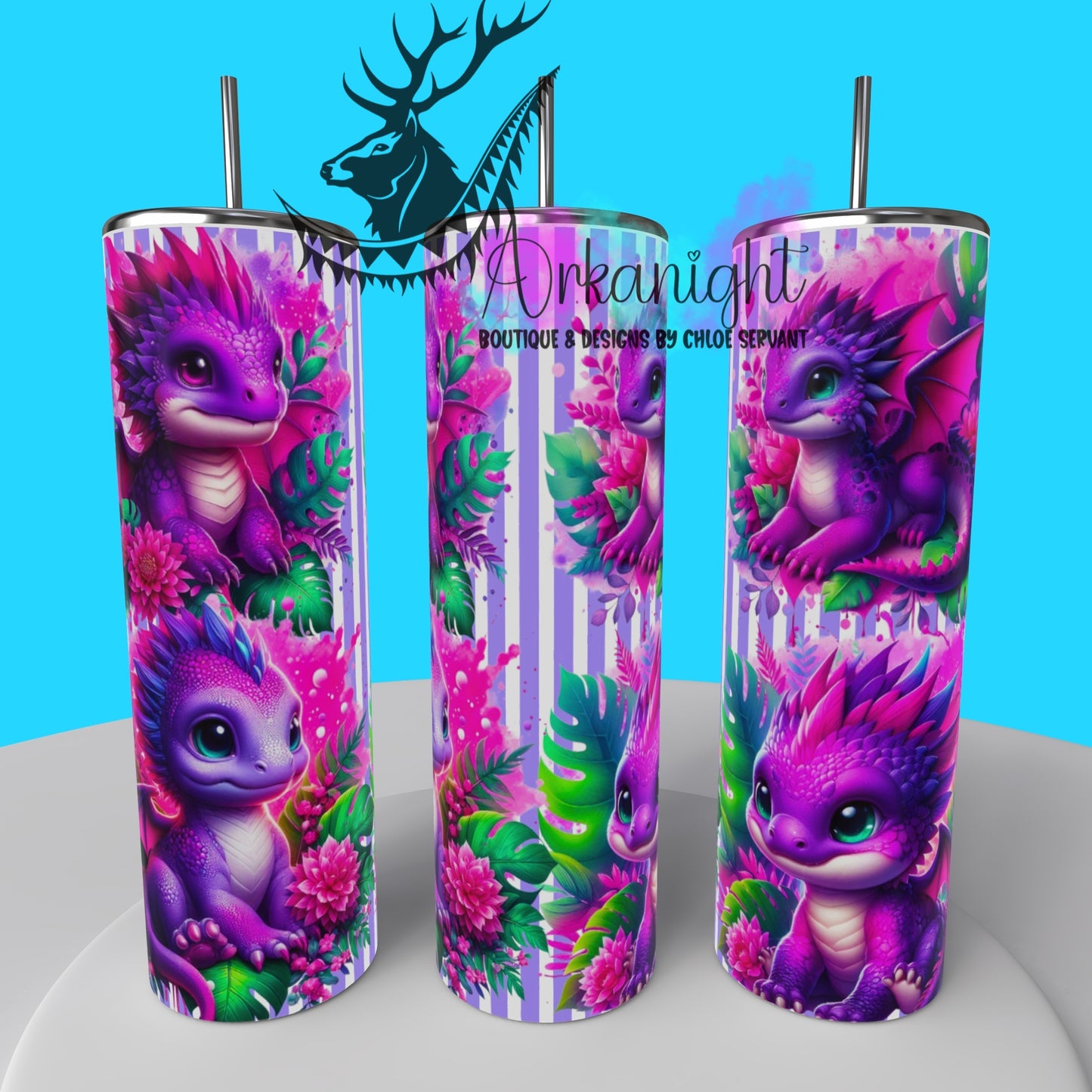 Gourde sur commande - Collection Monstera & Bébé Dragon 2025 - Mauve & Rose