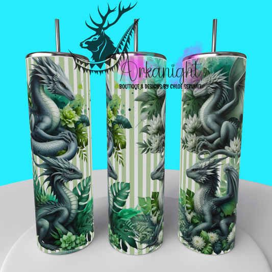 Gourde sur commande - Collection Monstera & Dragon 2025 - Gris & Sauge