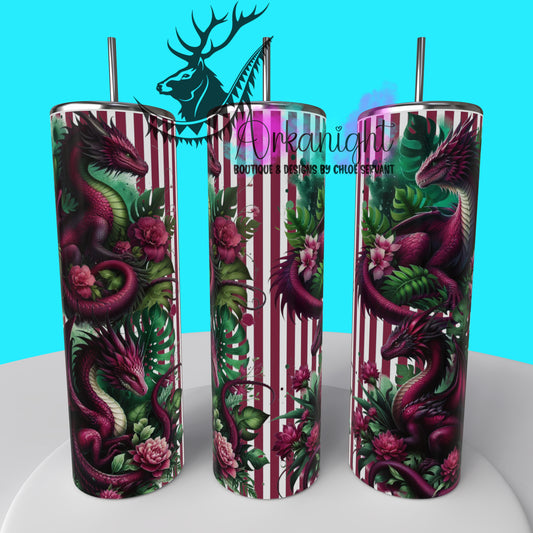 Gourde sur commande - Collection Monstera & Dragon 2025 - Bourgogne