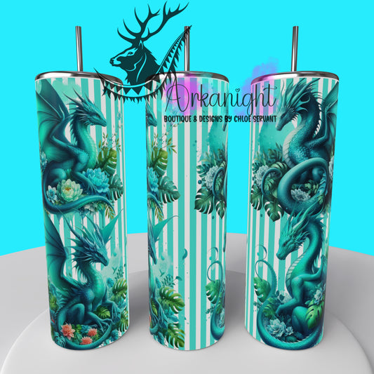 Gourde sur commande - Collection Monstera & Dragon 2025 - Turquoise