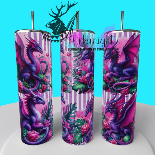 Gourde sur commande - Collection Monstera & Dragon 2025 - Mauve & Rose