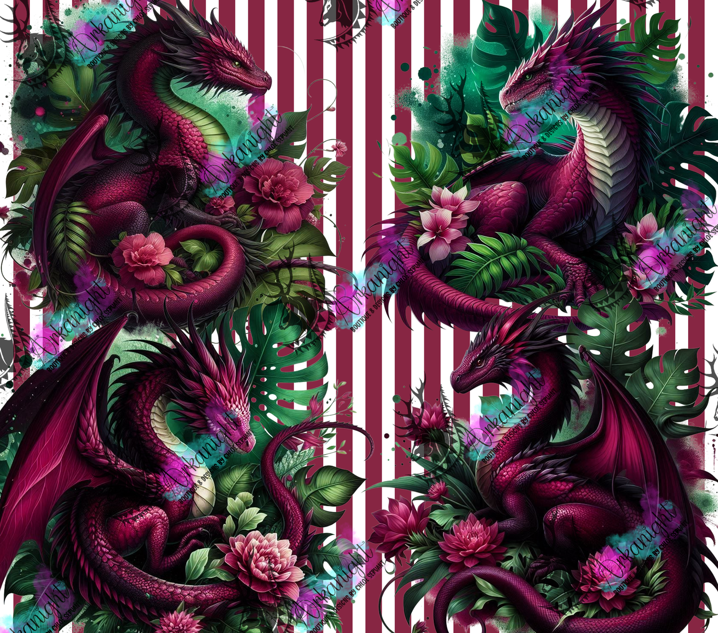 Numérique - Collection Monstera & Dragon 2025 - Bourgogne