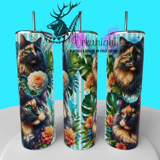 Gourde sur commande - Collection Monstera & Chat 2025 - Écaille de tortue Angora