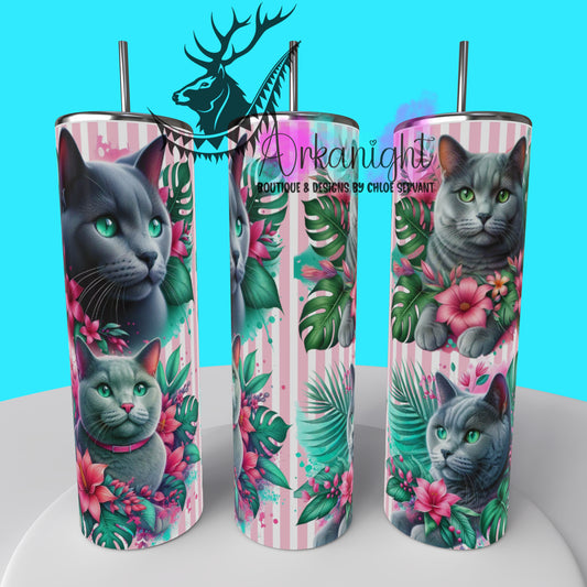 Gourde sur commande - Collection Monstera & Chat 2025 - Gris Poil Court
