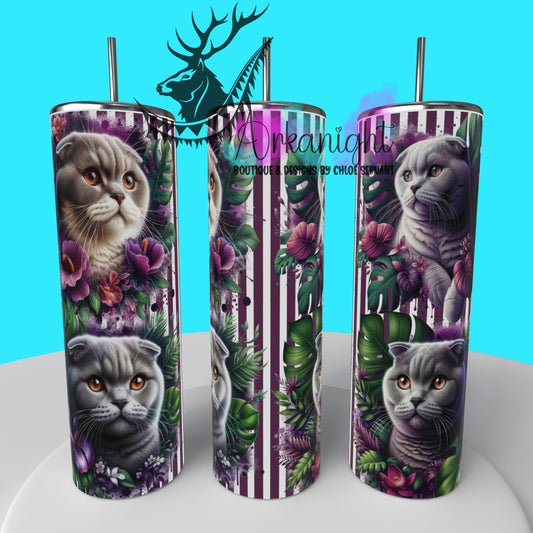 Gourde sur commande - Collection Monstera & Chat 2025 - Scottish Fold