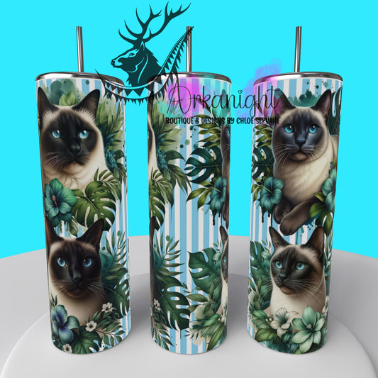 Gourde sur commande - Collection Monstera & Chat 2025 - Siamois