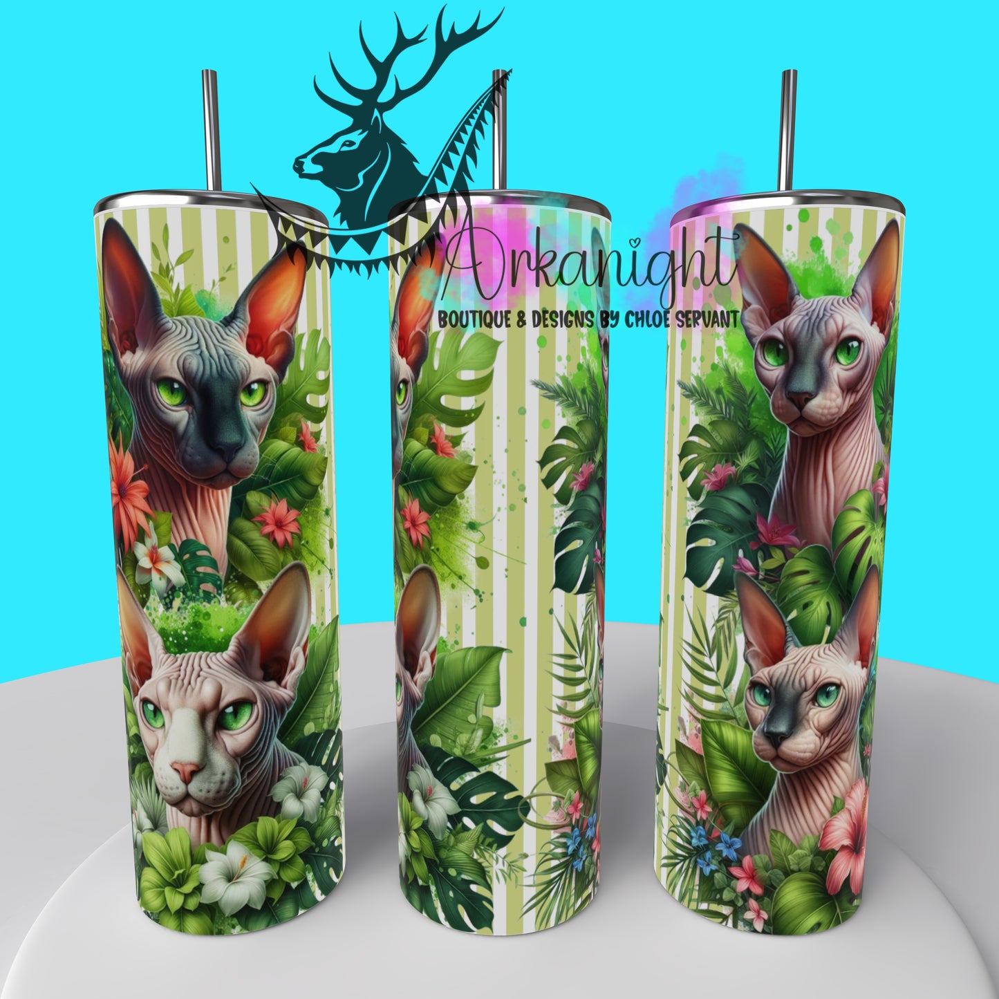 Gourde sur commande - Collection Monstera & Chat 2025 - Spynx