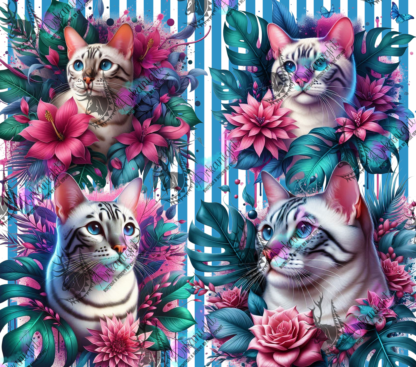 Numérique - Collection Monstera & Chat 2025 - Snow Bengal