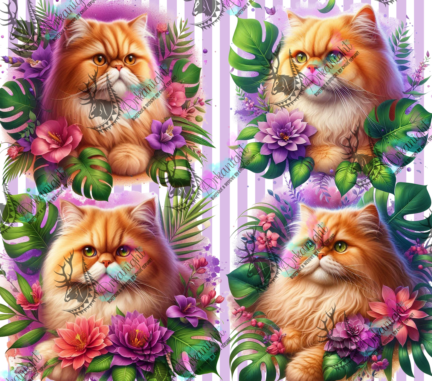 Numérique - Collection Monstera & Chat 2025 - Persan Roux