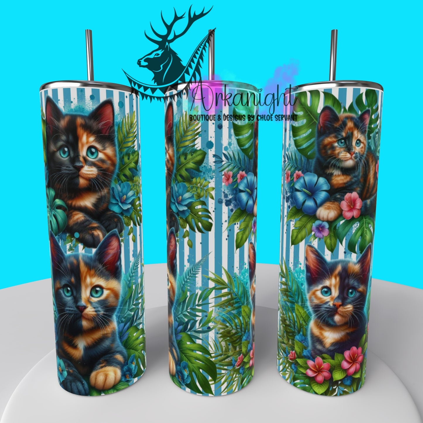 Gourde sur commande - Collection Monstera & Chaton 2025 - Écaille de Tortue Poil Court