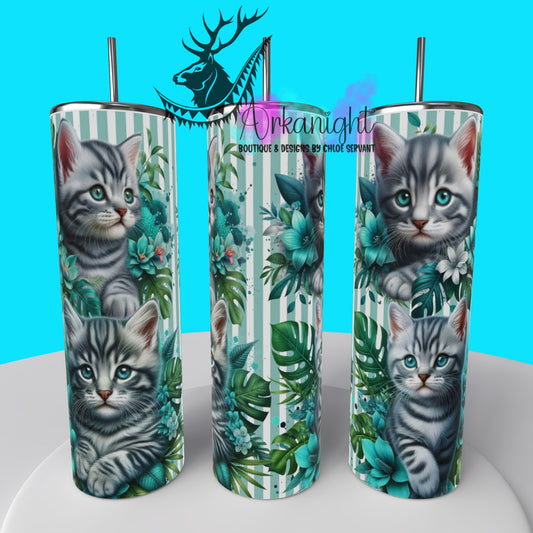 Gourde sur commande - Collection Monstera & Chaton 2025 - Tigré Gris