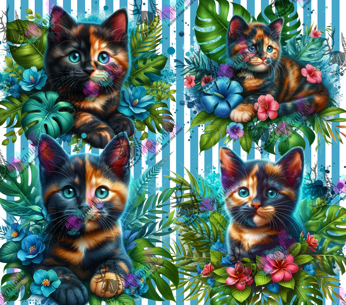 Numérique - Collection Monstera & Chaton 2025 - Écaille de tortue poils court