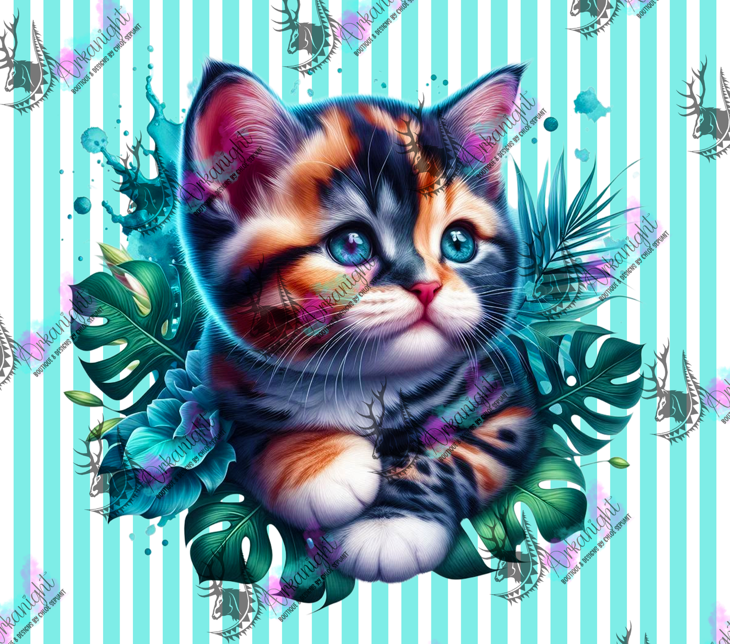 Numérique - Collection Monstera & Chaton 2025 - Écaille de tortue individuelle