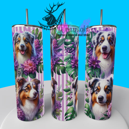 Gourde sur commande - Collection Monstera & Chien 2025 - Berger Australien