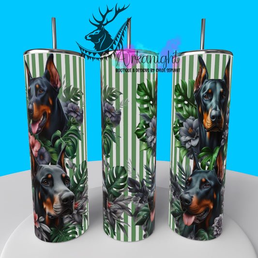 Gourde sur commande - Collection Monstera & Chien 2025 - Doberman