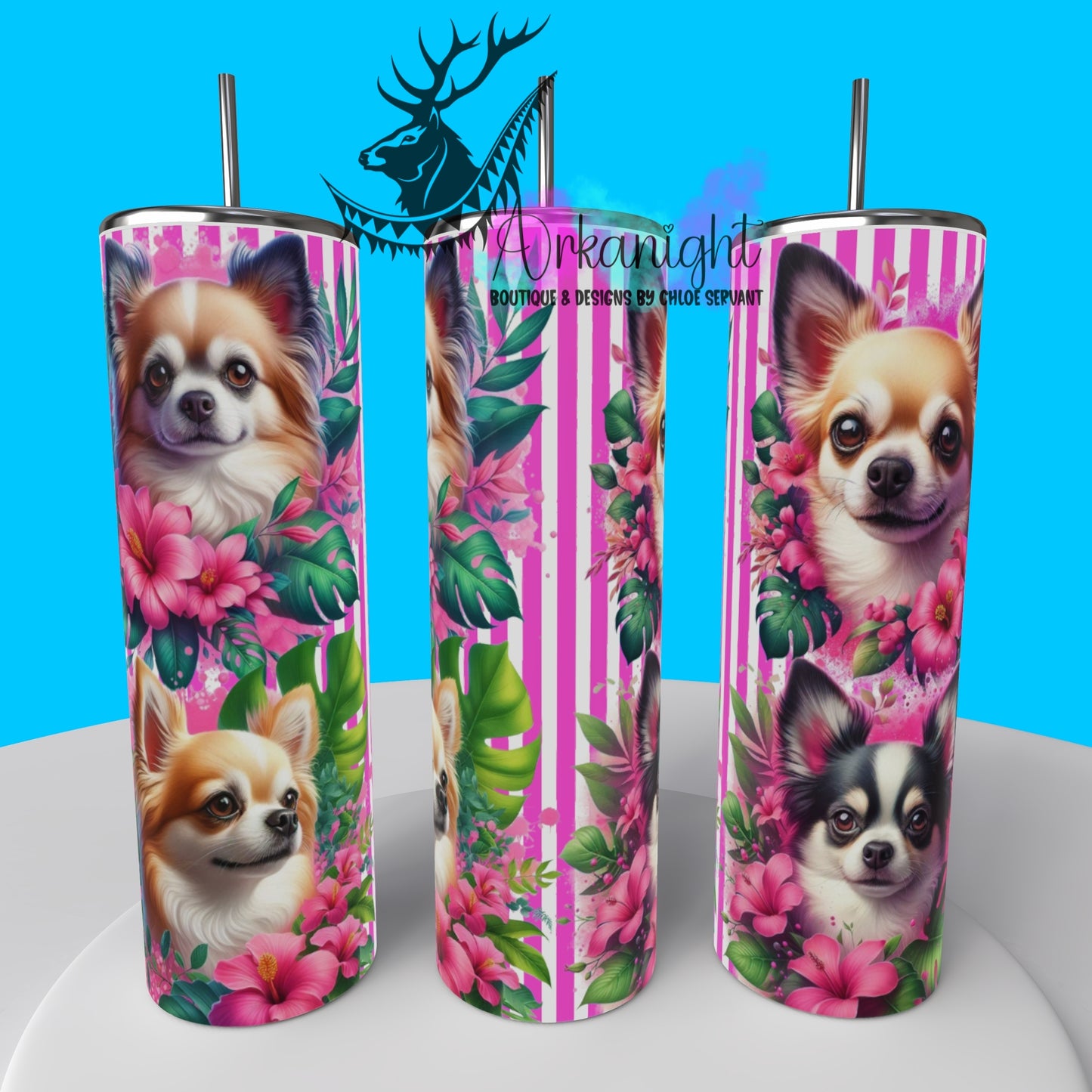 Gourde sur commande - Collection Monstera & Chien 2025 - Chihuahua