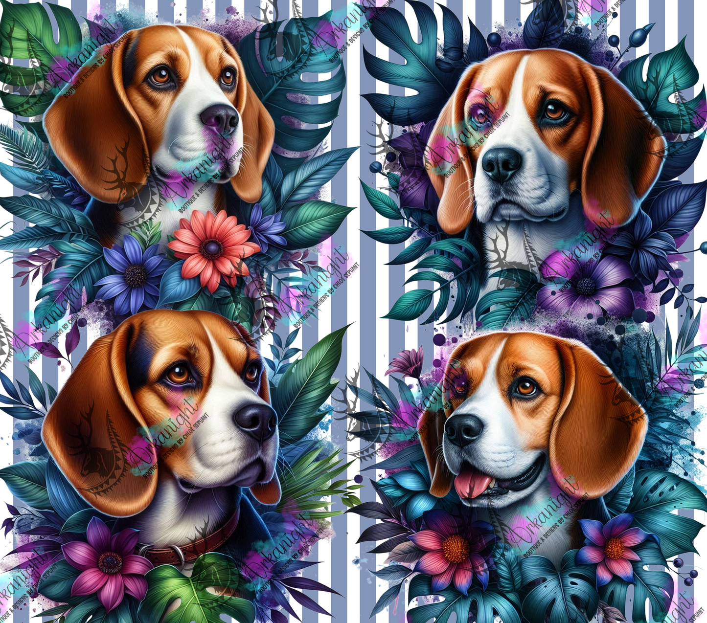 Numérique - Collection Monstera & Chien 2025 - Beagle