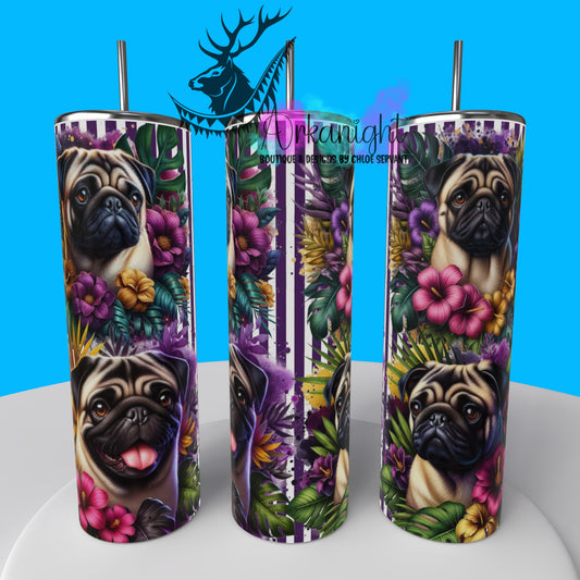 Gourde sur commande - Collection Monstera & Chien 2025 - Pug