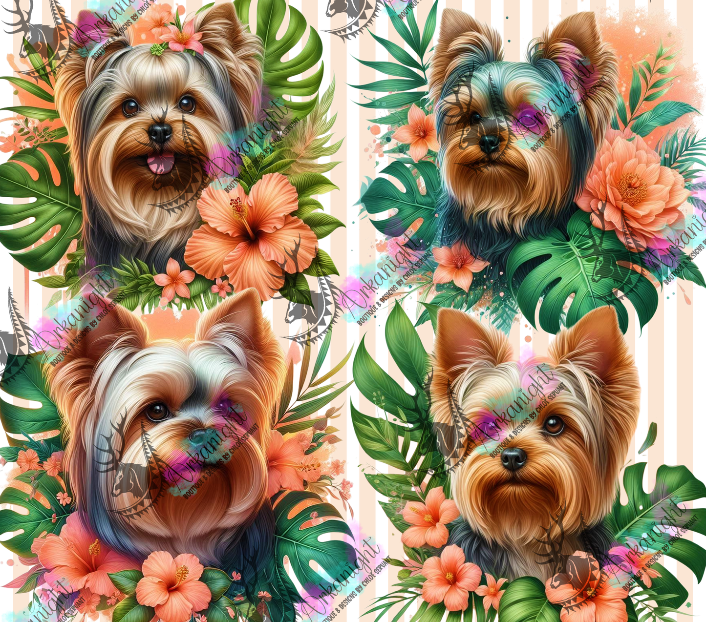 Numérique - Collection Monstera & Chien 2025 - Yorkshire