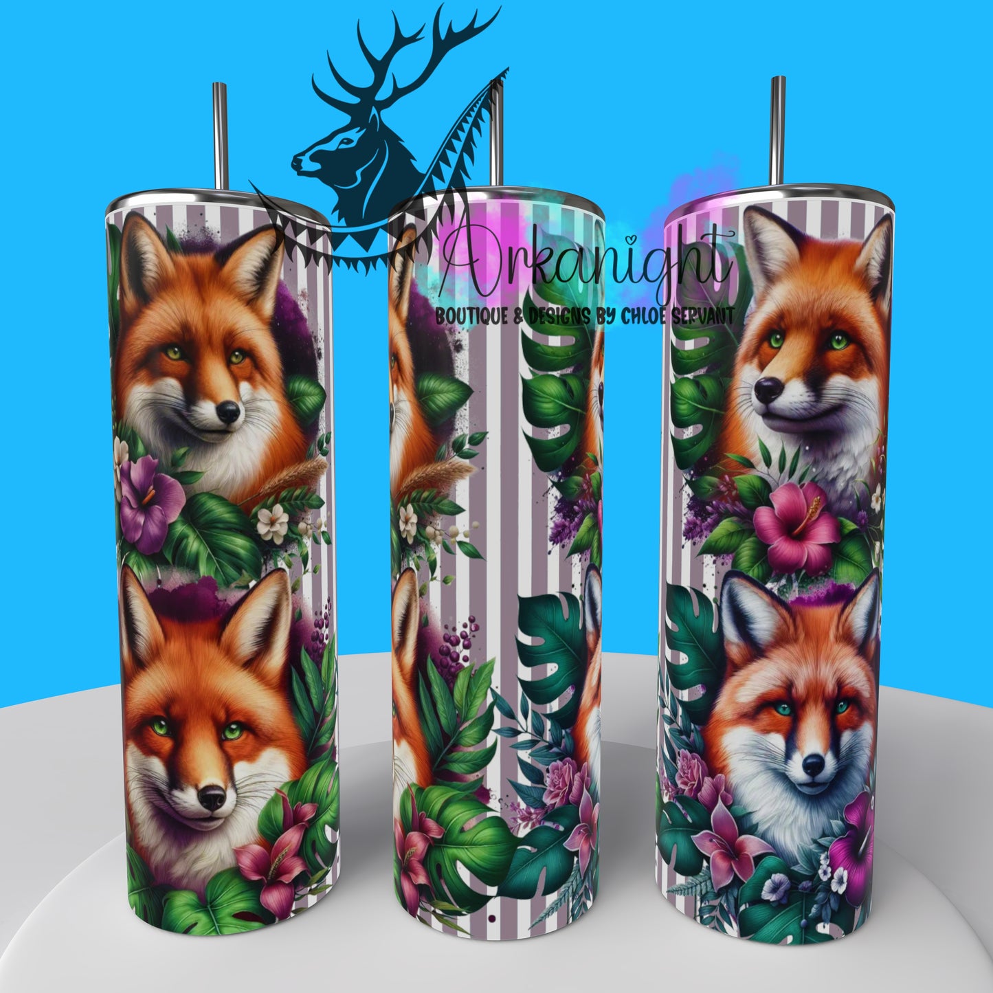 Gourde sur commande - Collection Monstera & Animals 2025 - Renard 2.0