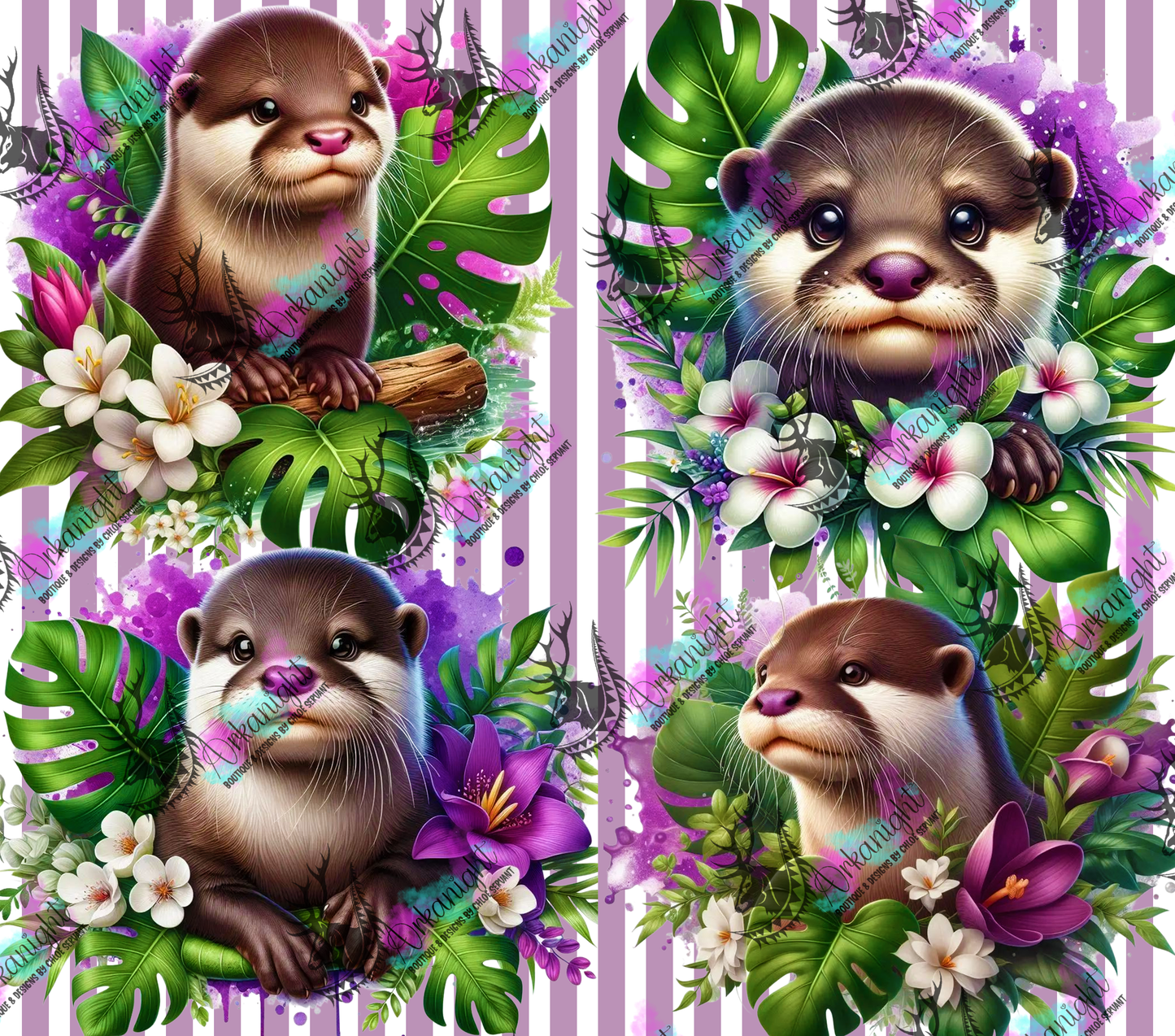 Numérique - Collection Monstera & Animals 2025 - Loutre 2.0