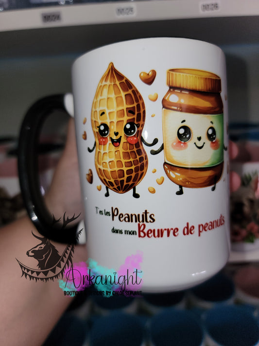 Tasse en céramique sur commande - Peanuts de mon beurre de peanut