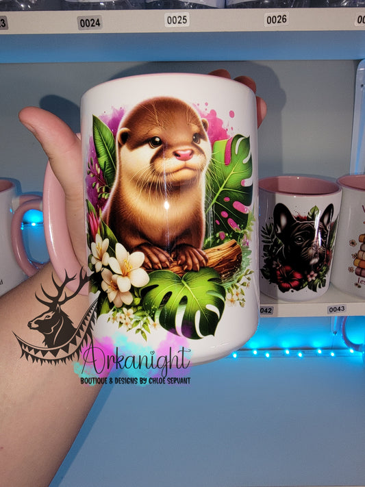 Tasse en céramique sur commande - Loutre - 2.0