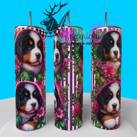 Gourde sur commande - Collection Monstera & Chiot 2025 - Bouvier Bernois