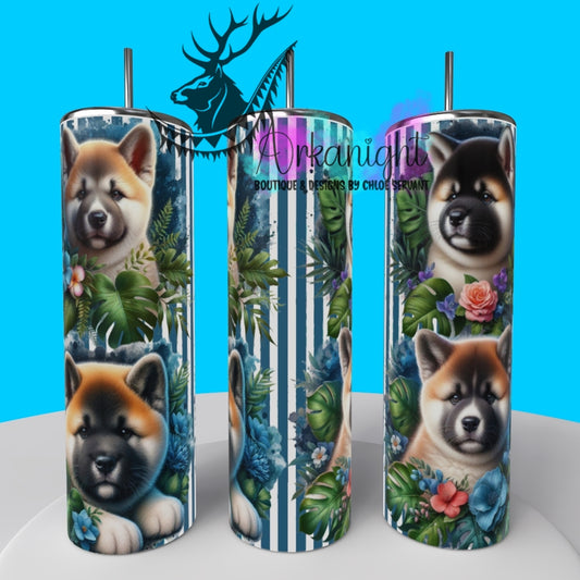Gourde sur commande - Collection Monstera & Chiot 2025 - Akita